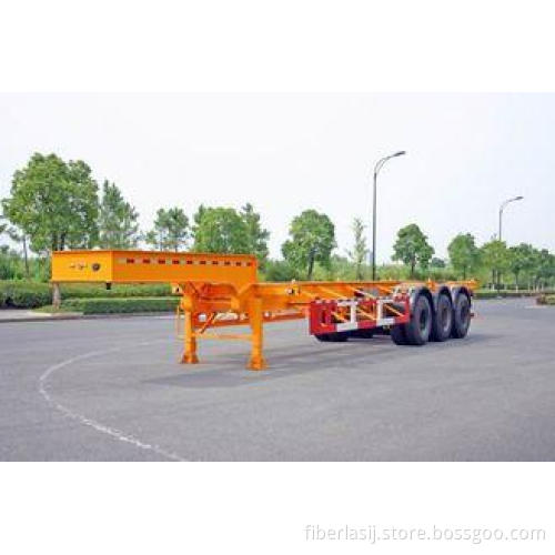 Gooseneck 40ft Container Trailer Chassis , ISO Tank Contain